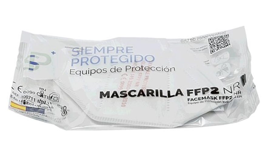 Mascarilla de Protección FFP2-NR Marcado CE 0099 (Caja de 30 uds)