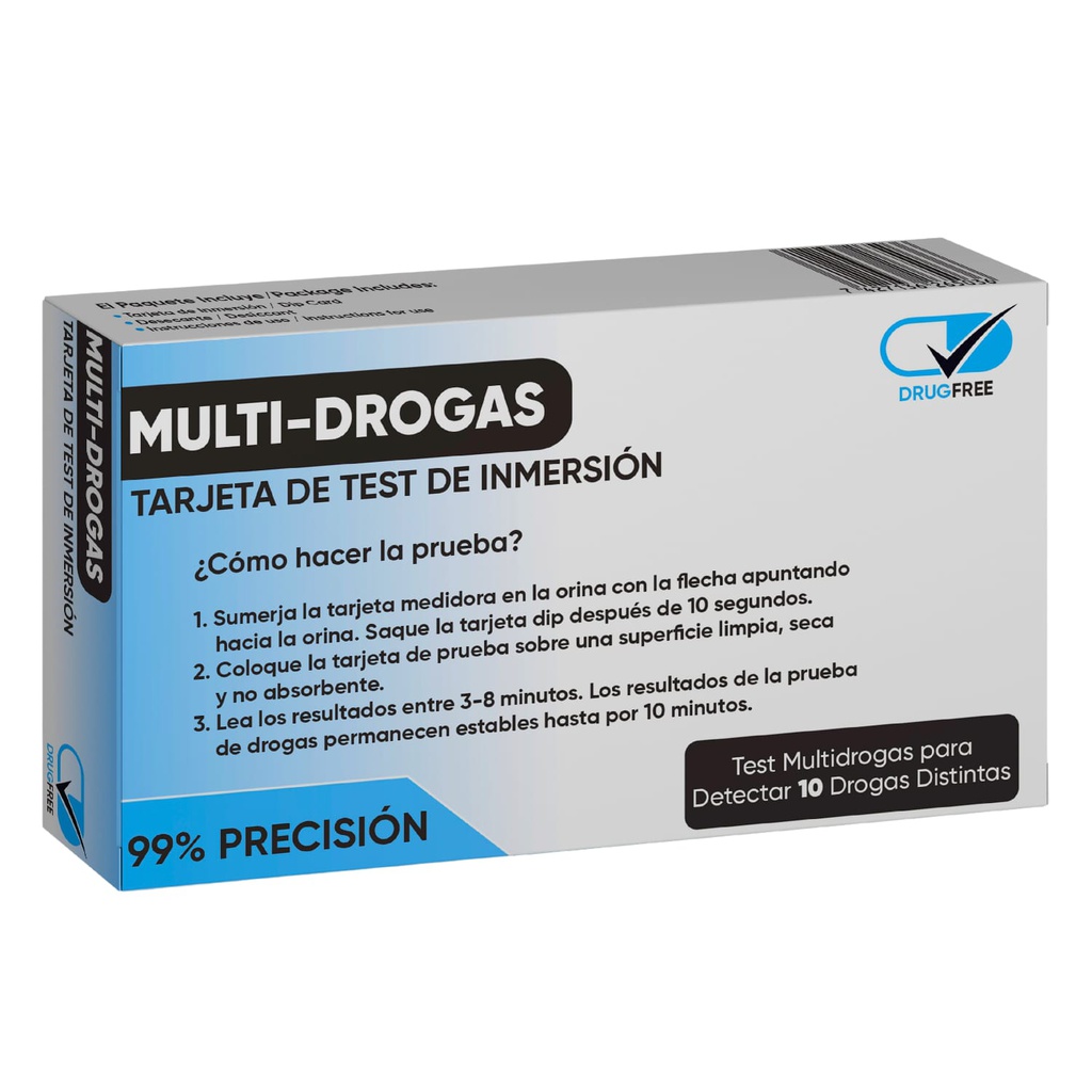 Test Multidrogas Detección Rápida 10 Drogas