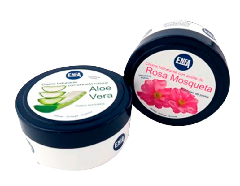 Crema Hidratante Corporal de Rosa Mosqueta o Aloe Vera para la Piel de Enfa - 200 ml