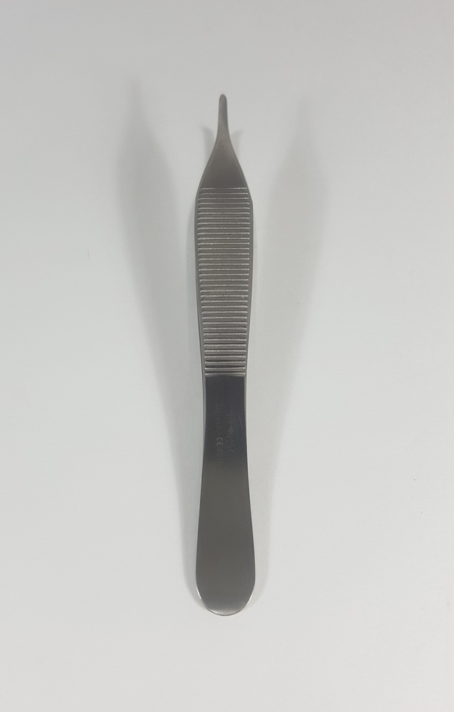 Pinza de Disección Adson con Punta Recta, Con Dientes de 1:2 - Longitud de 12 cm