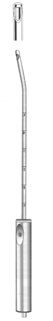 Espécimen y cureta de aspiración - longitud = 29 cm / 11-1/2&quot;, ancho = 4.5 mm