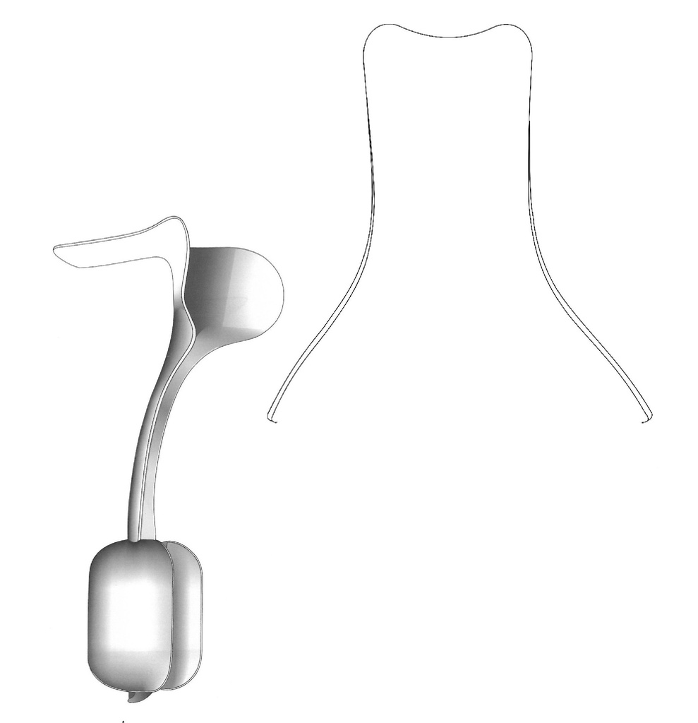 Auvard Especulo Vaginal - Tamaño = 80 x 43 mm ,Complete con peso extraible