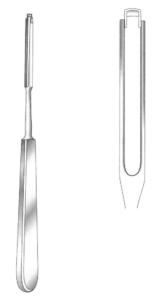 Cuchillo para tabique nasal Ballenger, recta - largo = 21 cm / 8-1/4&quot;, ancho = 4 mm