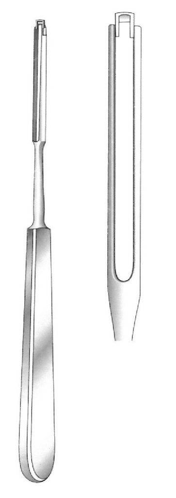 Cuchillo para tabique nasal Ballenger, recta - largo = 21 cm / 8-1/4&quot;, ancho = 3 mm