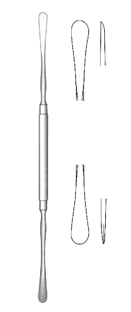 Elevador de tabique nasal Ballenger-Hajek - longitud = 19 cm / 7-1/2&quot;, punta = 6/6 mm