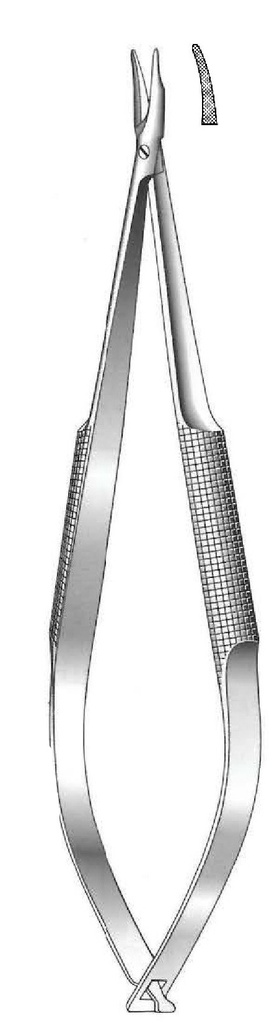 Porta agujas Barraquer sin bloqueo, dentado - longitud = 13 cm / 5-1/4&quot;