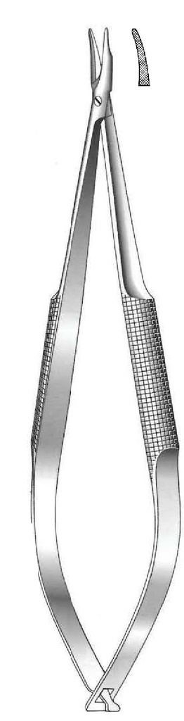 Porta agujas Barraquer sin bloqueo, dentado - longitud = 16 cm / 6-1/4&quot;