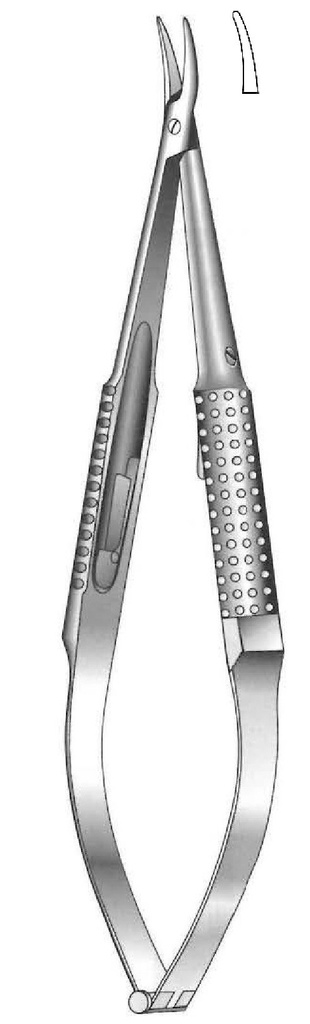 Porta agujas Barraquer con bloqueo - longitud = 18 cm / 7&quot;
