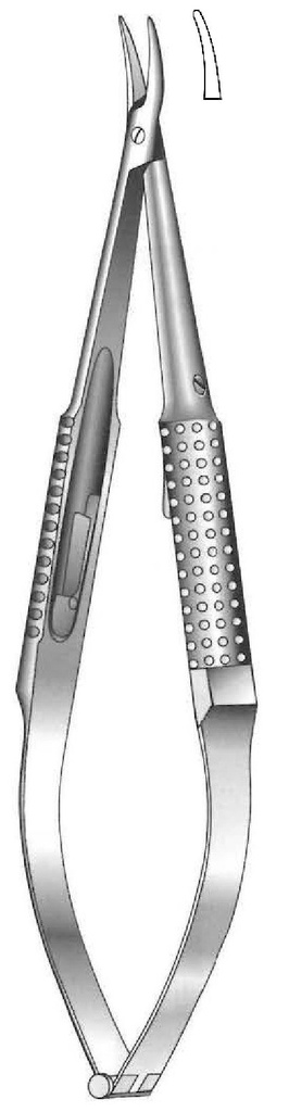 Porta agujas Barraquer con bloqueo - longitud = 20 cm / 8&quot;