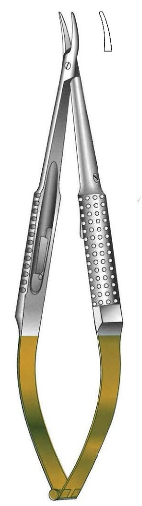 Porta agujas Barraquer sin bloqueo, TC Gold - longitud = 23 cm / 9&quot;