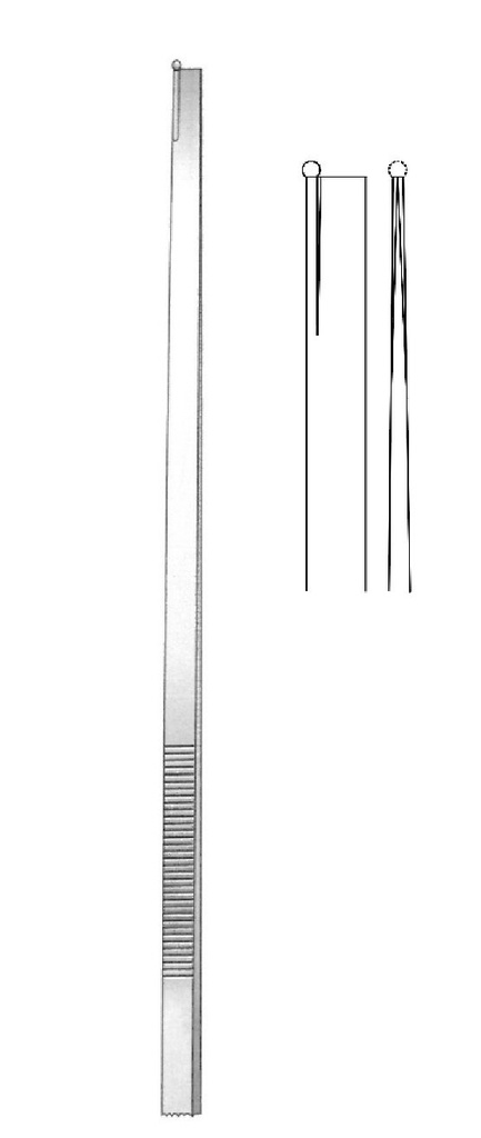 Osteótomo Bauer, recto - longitud = 20,5 cm / 8&quot;, hoja = 6 mm