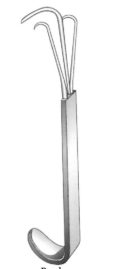 Becker Instrumento de rinoplastia etc - longitud = 12 cm / 4-3/4&quot;, Larg
