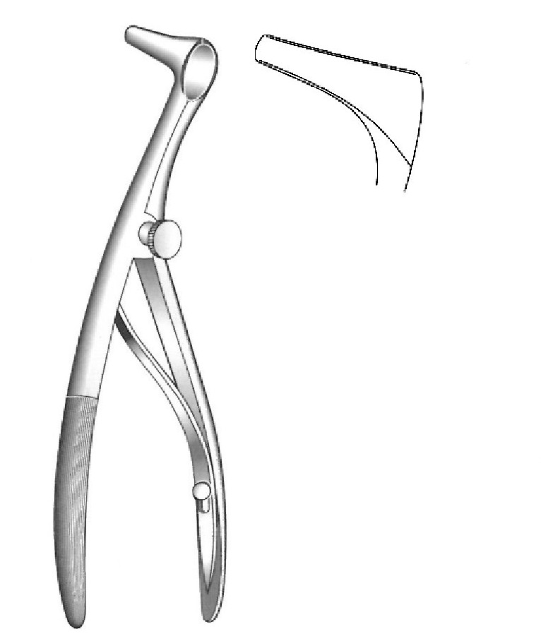 Espéculo nasal Beckman - longitud = 15 cm / 6&quot;