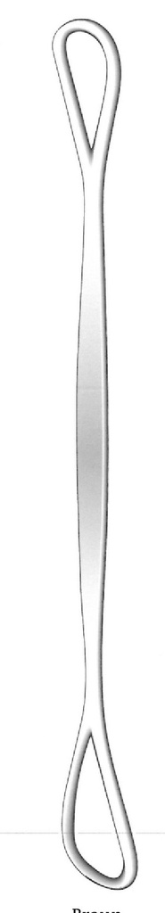 Braun Uterine Depressor - longitud = 27.5 cm / 11&quot;