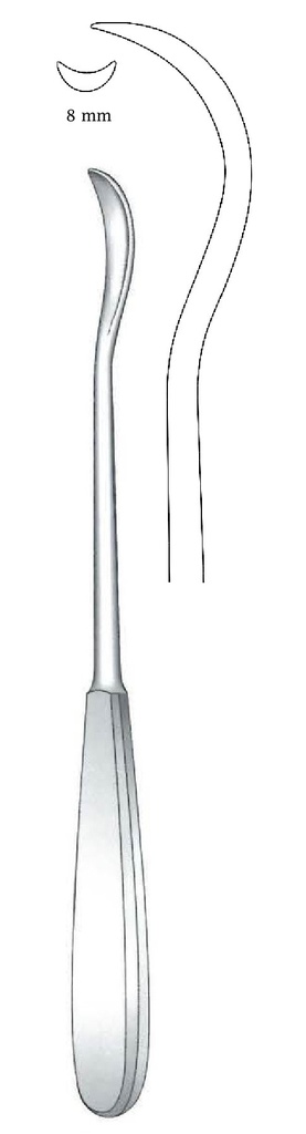 Conductor para ligadura Brunner, ancho = 8 mm - longitud = 24.5 cm / 9-3/4&quot;