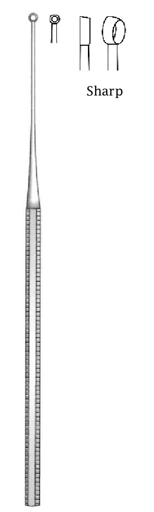 Buck Cureta - longitud = 16.5 cm / 6-1/2&quot;, Fig. = 000, Aguda