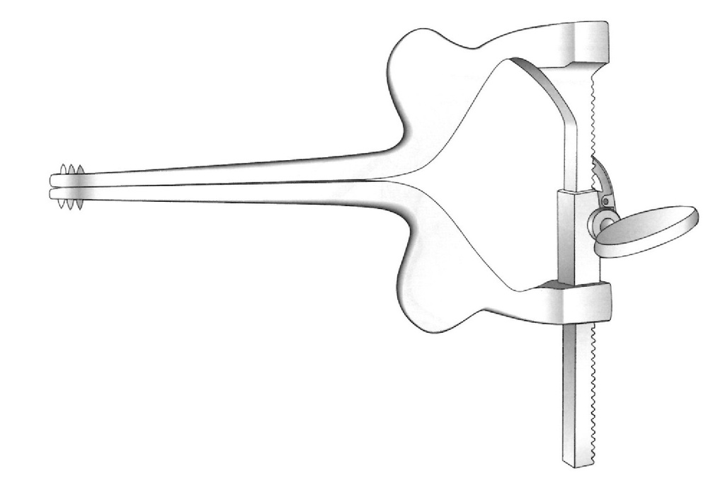 Separador para lámina Cloward Lombaire, ancho = 38 mm - longitud = 10.5 cm / 4-1/4&quot;