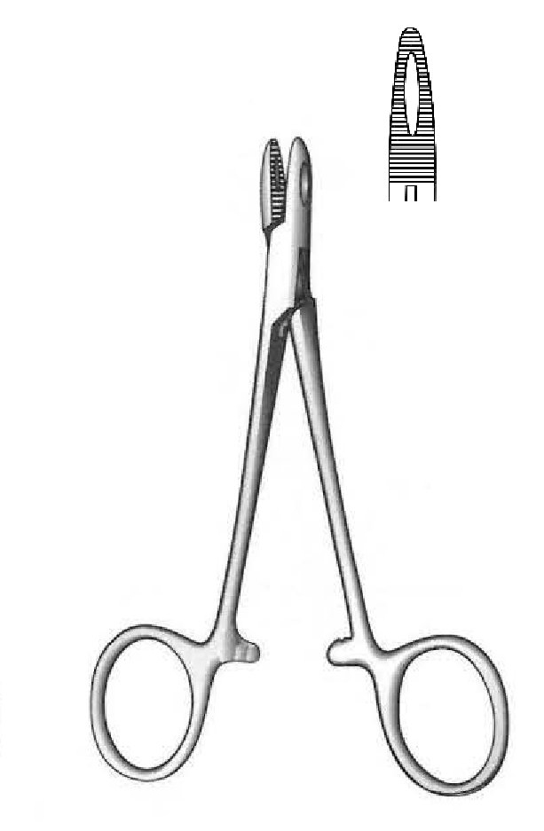 Porta agujas Collier - longitud = 12.5 cm / 5&quot;