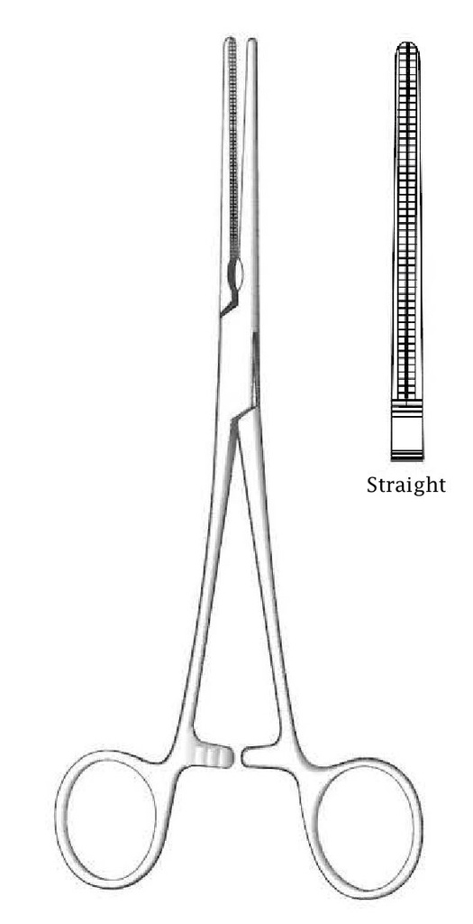 Tijera para cirugía Deaver con tornillo tipo domo, recta - longitud = 14 cm / 5-1/2&quot;