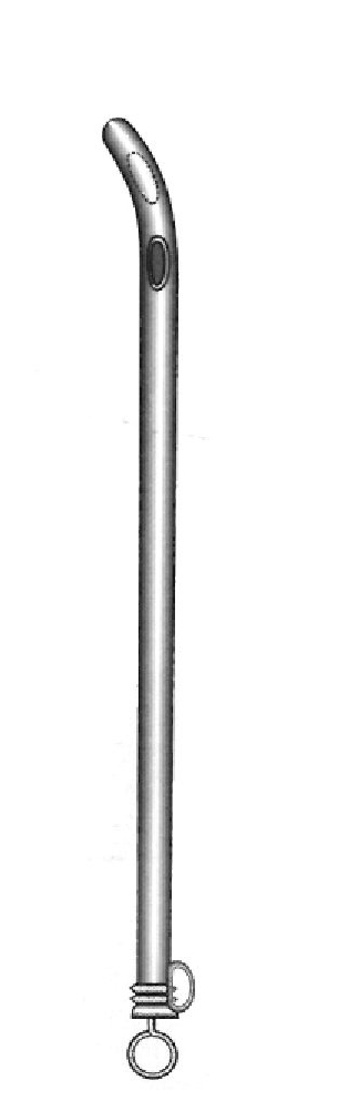 Catéter metálico hembra, figura 07 - longitud = 15 cm / 6&quot;