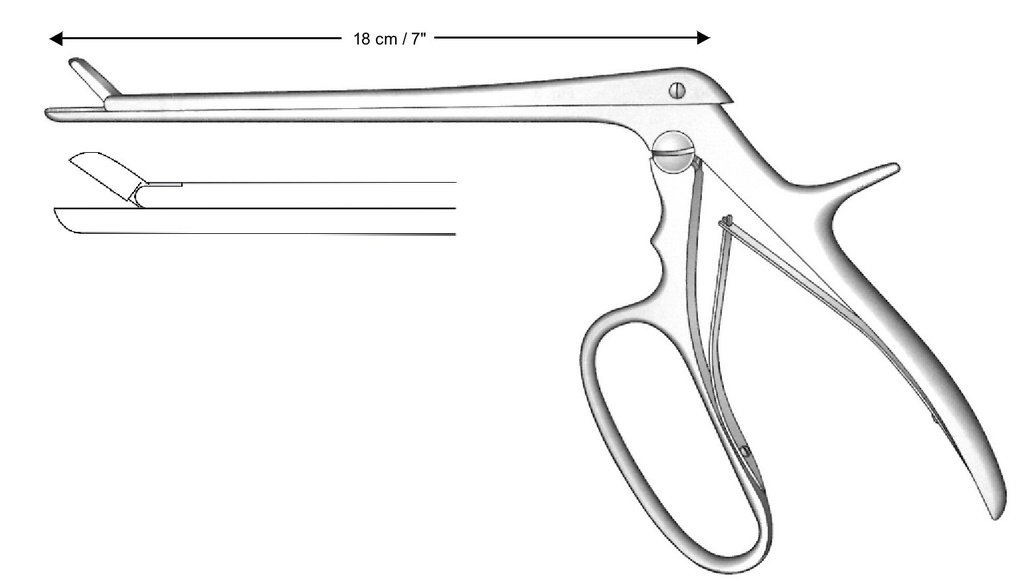 Pinza para laminectomía Ferris-Smith-Cushing, recta, tamaño = 5 x 10 mm