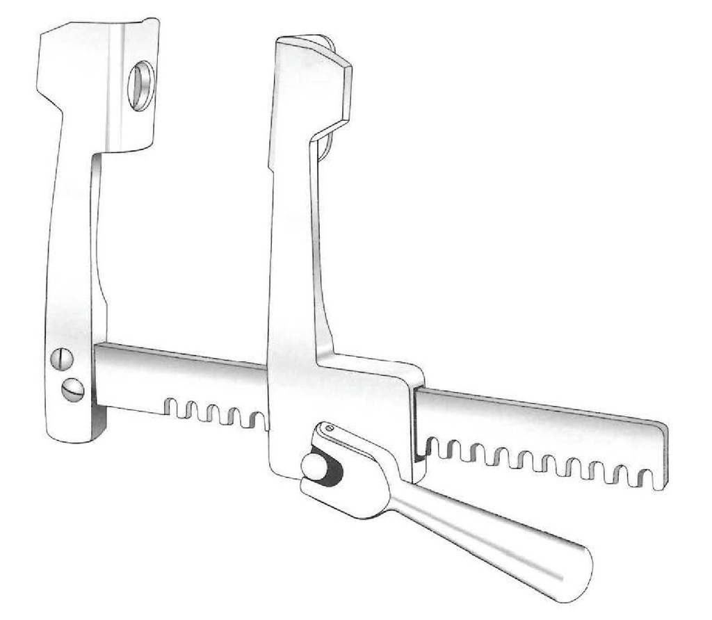 Separador para costillas Finochietto, apertura = 175 mm - valva = 52 x 62 mm