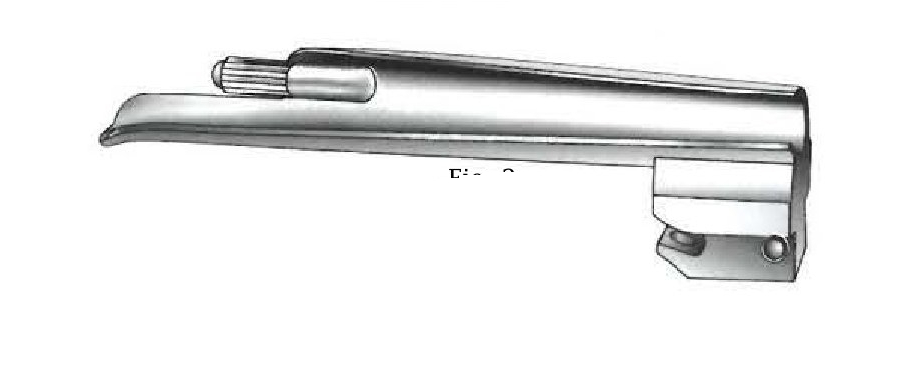 Valva de laringoscopio Foregger, fibra óptica - figura 2