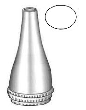 Espéculo para oído Gruber, ovalado, figura 3