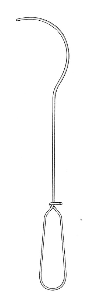 Catéter de metal Guyon - longitud = 35 cm / 13-3/4&quot;