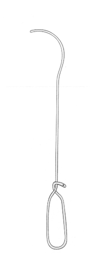 Catéter de metal Guyon - longitud = 36.5 cm / 14-1/2&quot;