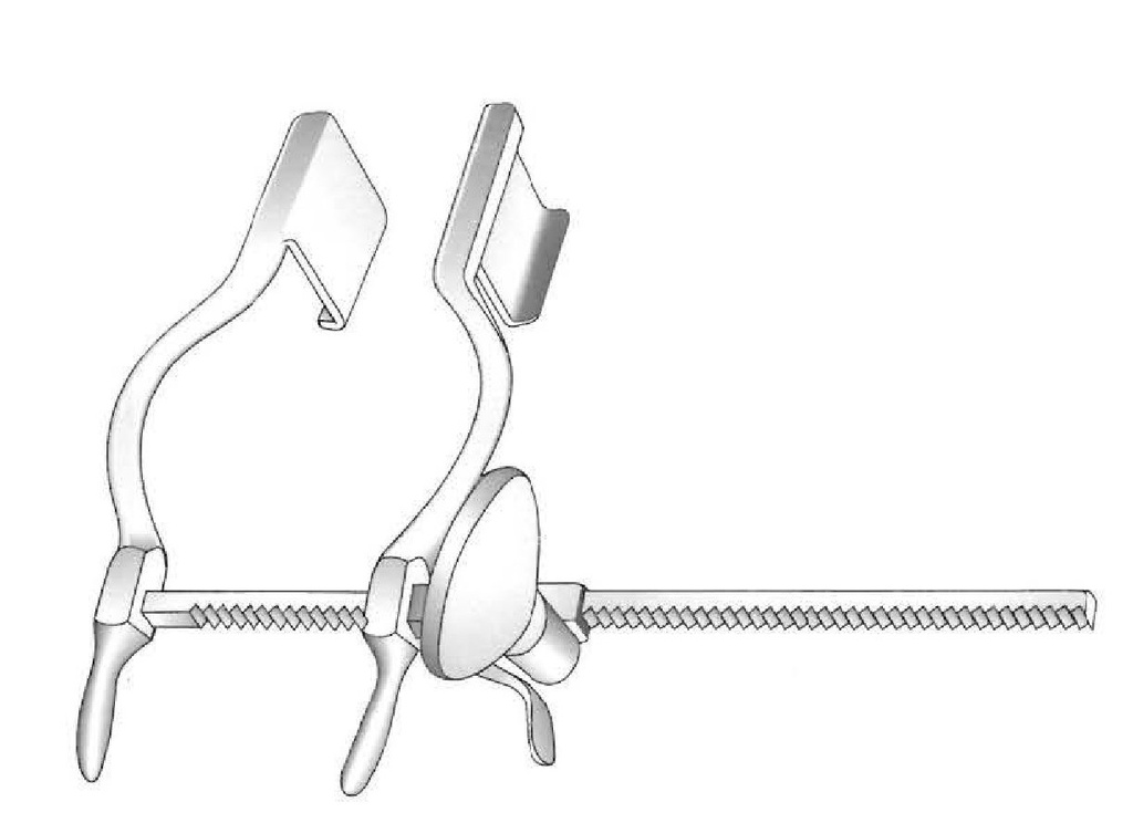 Separador para aurícula Hertzler, apertura = 150 mm