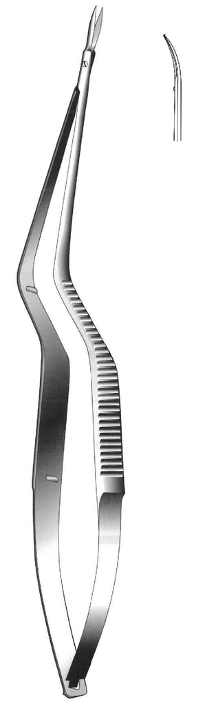Micro tijera Jacobson Potts, curva, figura 2