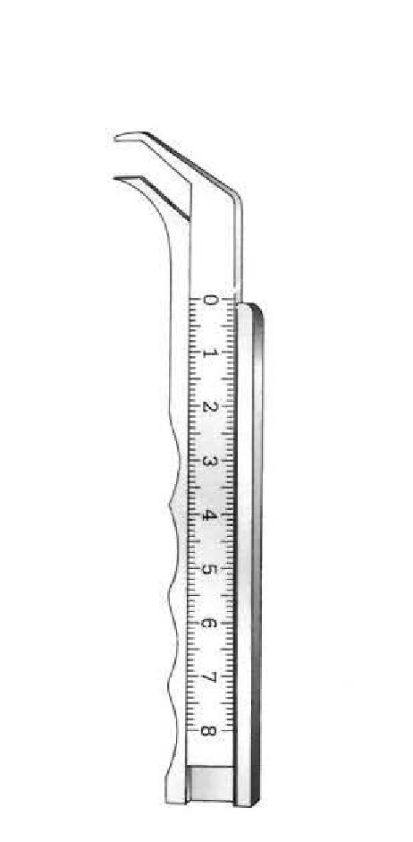 Calibrador Marchac, rango de medición 80 mm