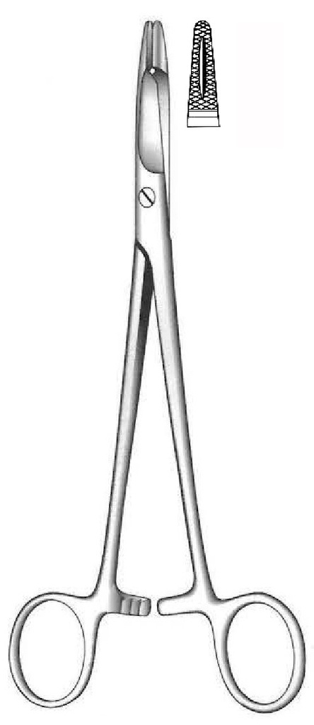 Porta agujas Olsen-Hegar - longitud = 18 cm / 7&quot;