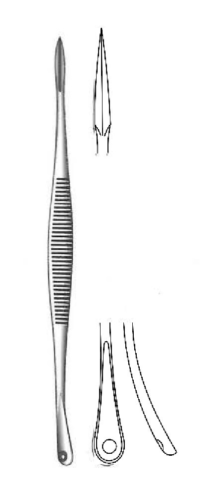 Extractor para comedones Saalfeld - longitud = 14 cm / 5-1/2&quot;