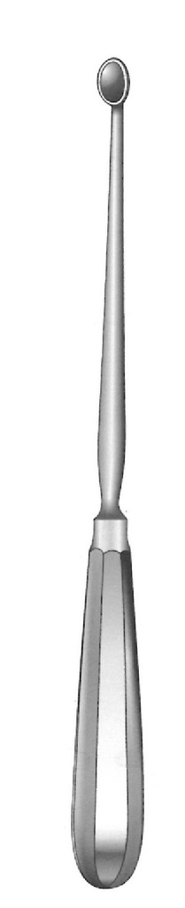 Cuchara uterina de Schroeder, tamaño = 9.8 x 6.8 mm