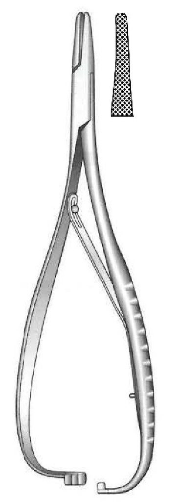 Porta agujas Mathieu premium, dientes delgadas - longitud = 17 cm / 6-3/4&quot;