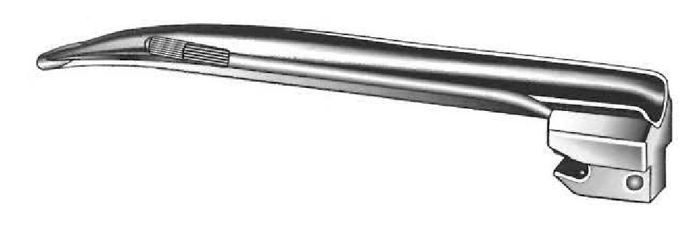 Espátula para laringoscopio Miller premium, fibra óptica - figura 2