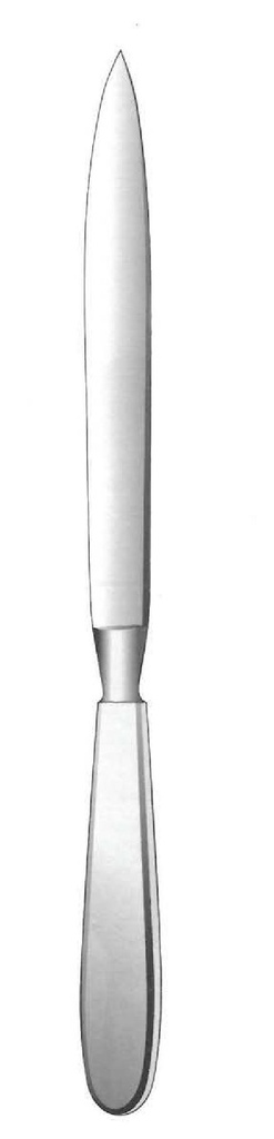 Cuchillo de operación y amputación - longitud = 13 cm / 5&quot;