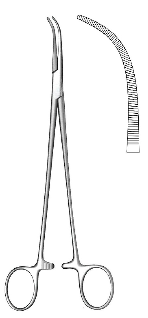 Pinza para ligadura y arteria Overholt, modelo fino, figura 3