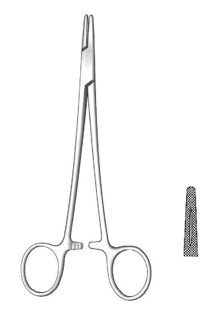 Porta agujas Mayo-Hegar premium - longitud = 24 cm / 9-1/2&quot;