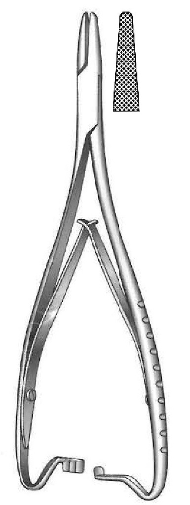 Porta agujas Mathieu premium, enganche interior - longitud = 17 cm / 6-3/4&quot;