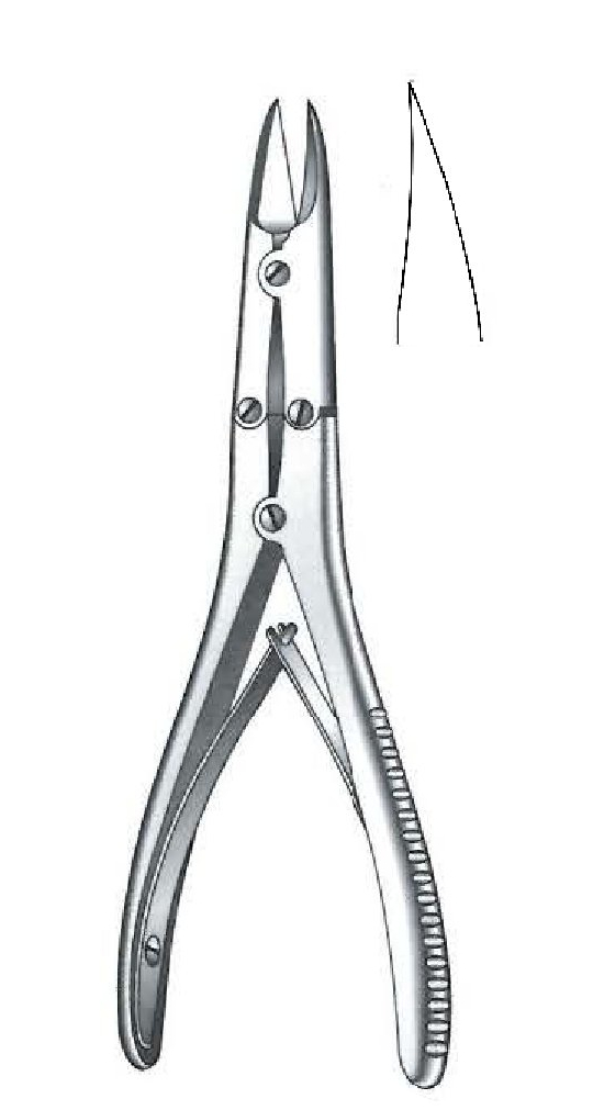 Pinza cortante para huesos Bohler premium - longitud = 15 cm / 5-3/4&quot;