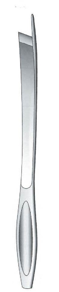 Brunetti hueso Cincel y Gubia - longitud = 28 cm / 11&quot;, Derecho