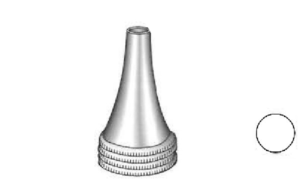 Espéculo para oído Hartmann premium, figura 3 - diámetro = 6.5 mm