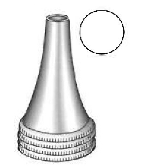 Espéculo para oído Hartmann premium, figura 4 - diámetro = 7.5 mm