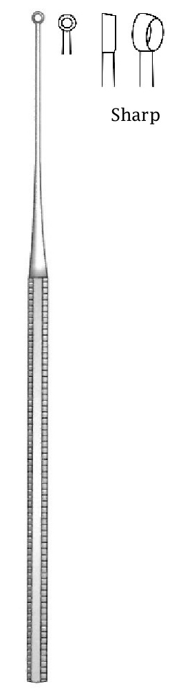 Buck Cureta - longitud = 16.5 cm / 6-1/2&quot;, Fig. = 00, Aguda