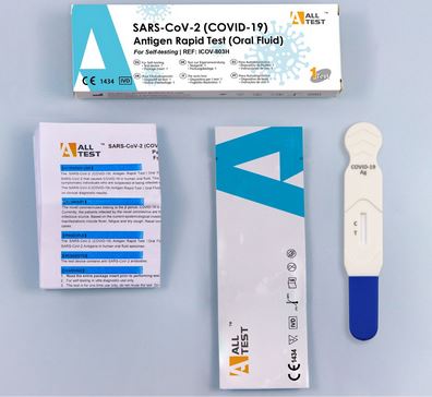Test de Antígenos Rápido COVID-19 (Saliva) Piruleta de AllTest