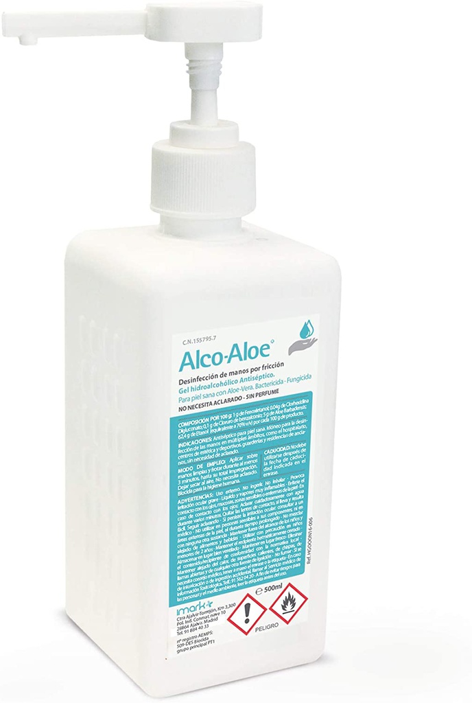 Gel Hidroalcohólico para Manos 500 ml de Alco-Aloe