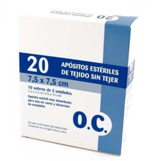 Compresas Estériles de Tejido Sin Tejer 4 Capas 30G/m2 de O.C